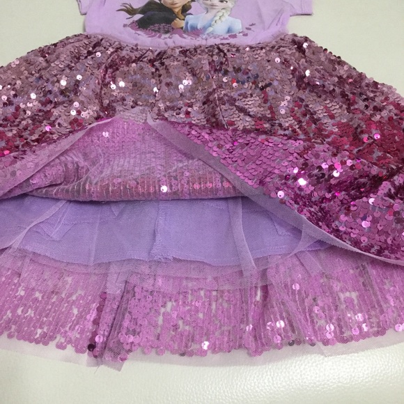 Pink Elsa Polka Sequin Frock
